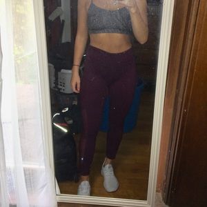 Fabletics Maroon Leggings